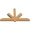 Ekena Millwork Kennewick Timber Gable Bracket, Western Red Cedar, 72"W x 42"H x 5 1/2"D x 5 1/2"F, 14/12 Pitch GBW072X42X0606KEN00SWR - alternate 3